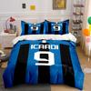 Blue-black Stripes, "Icardi 9". Bedding Sets Duvet Cover Sets Duvet Covers Pillowcases(1 * Duvet Cover 2 * Pillowcases Without Duvet Insert)