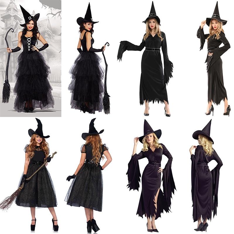 Outfit Womens Halloween Witch Cosplay Enchantress Costume Sleeveless Fancy Dress