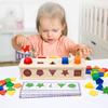 Montessori  Wooden Color Shape Sorting Box Game Geometric Matching Blocks Early Learning Educational Toy Gift for 3 4 5