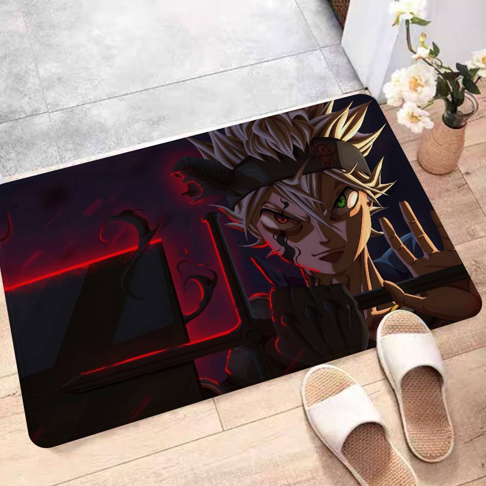 Anime Black Clover Kitchen Mat Kids Room Bedroom Decoration Balcony Anti-Slip Doormat Living Room Alfombra