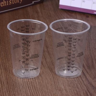 10Pcs 8OZ Disposable Plastic Measuring Cups For Precise Resin Paint Mixing Cup Plastic Epoxy Resin Mixing Cups