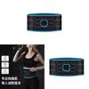 Rechargeable Ems Abdominal Trainer With Vibration Massage For Home Fitness And Waist Toning