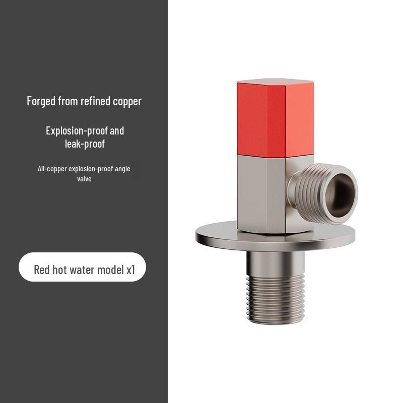 Stainless Steel High-Flow Submersible Angle Valve - Hot/Cold Universal Ball Stop Valve for Boats and Homes