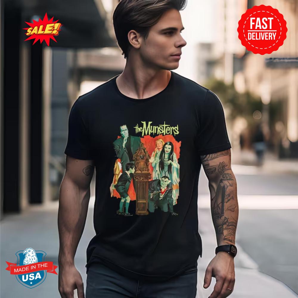 Футболка на Хэллоуин «Семейка Аддамс», Хэллоуинская футболка «Monster Mash» 3XL