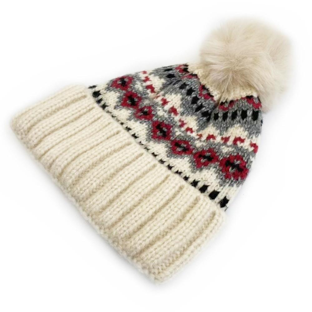 Color Contrasting Casual Beanies Solid Color Unisex Cap Soft Warm Knitted Hat For Women