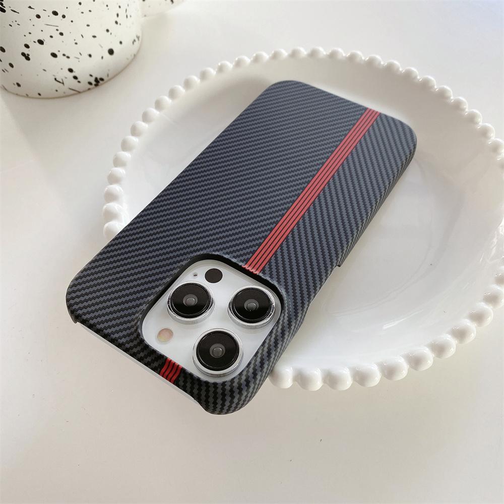 

Carbon Fiber Pattern Cooling Case for iPhone 16 15 14 Plus 13 12 11 Pro Max Mini Shockproof Ultra Thin PC Shell Capa For iPhone 12