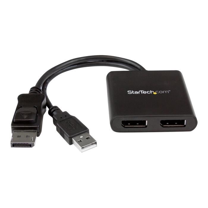 STARTECH.COM Splitter Multi-écrans DisplayPort Vers 2x DisplayPort - Hub MST À 2 Ports