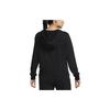 Nike Solid Color Zip-Up Long Sleeve Hoodie Women hoodies Black FB5199-010