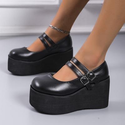 Γυναικείες Lolita Χαριτωμένες Γόβες Mary Janes Πλατφόρμες Σφήνες Ψηλοτάκουνα γυναικείες Γόβες Γλυκά Γοτθικά Πανκ Παπούτσια Γυναίκα