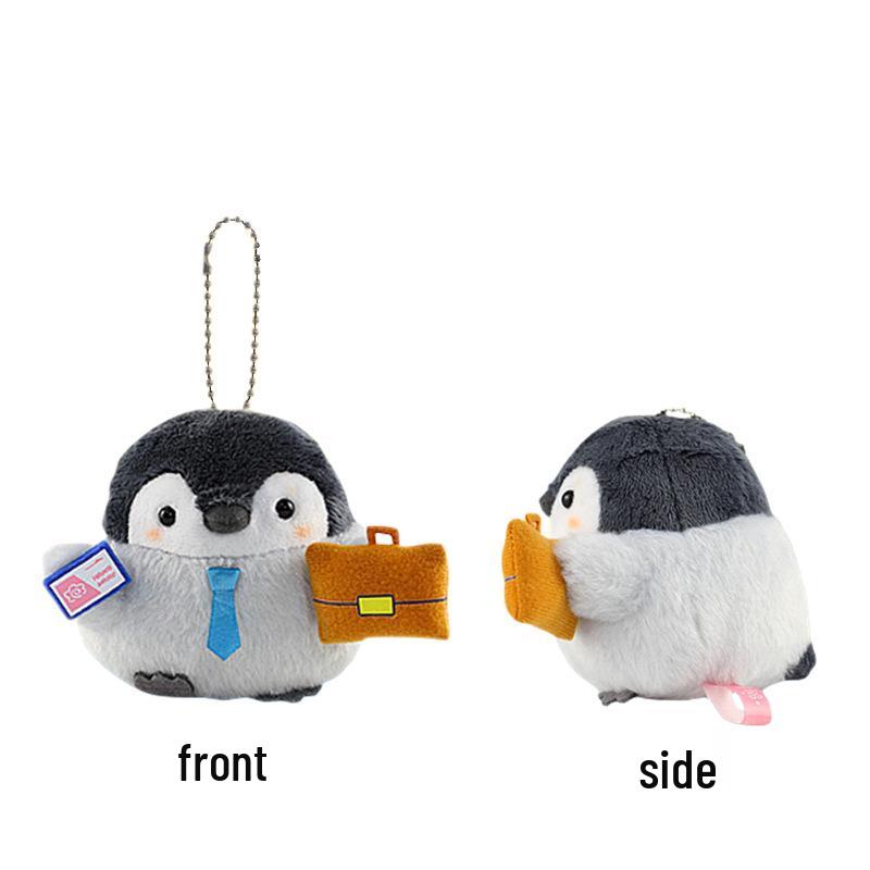 Genuine Plush Penguin Keychain - Japanese Style Cute Backpack Accessory & Positive Energy Bag Charm