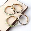Enamel Vintage Cloisonne Bangle Colorful Women's Hand Bracelet Enamel Flower Bangle Ladies