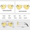 SONNENBRILLE VEITHDIA Gelbe Nachtsichtbrille für Herren, blendfreie Fahrerbrille für Männer, Pilotenbrille, polarisierte Sonnenbrille für Männer und Frauen V0922