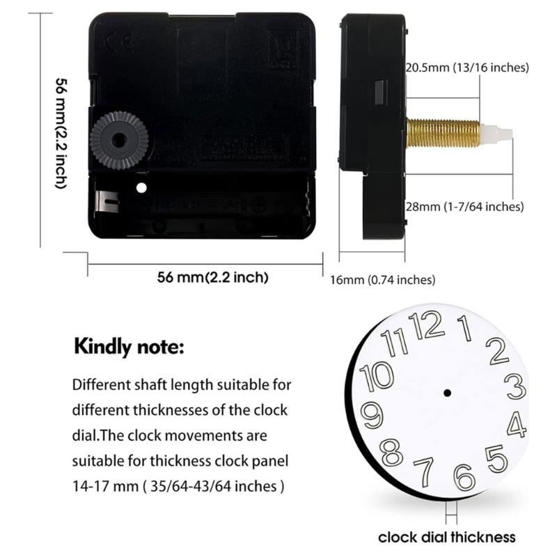 DIY Quarz Uhrwerk-Kits Einfache Installation Uhrwerk Uhrenmechanismus Uhrenreparaturwerkzeug für DIY- und Uhrenliebhaber