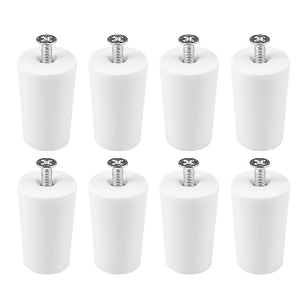 8 Pcs White Blind Stopper With Screws Blinds Stops Door Window Screening Stoppers Man Roller Shutter Hardware