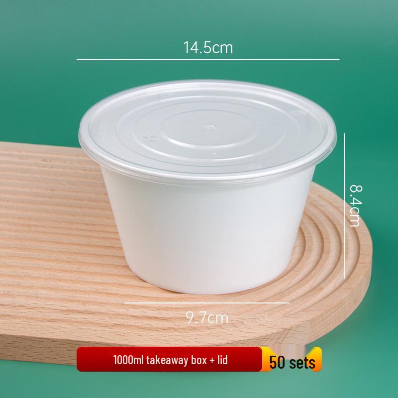 Eco-Friendly Round Disposable Food Containers with Lids