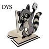 Wooden Paper Towel Holder Roll Holder, Creative Animal Shape Dispenser, Vertical Stable Tissue Unique Housewarming Gift Rack, Solid Wood Stand