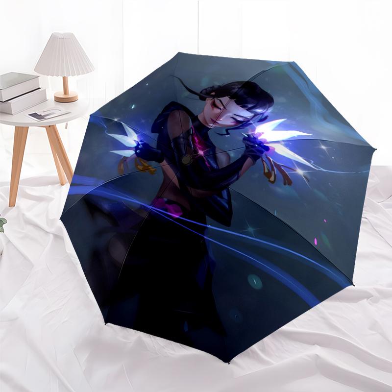 1pc KPop Demon Hunters ZOEY3 Umbrella, Sun Protection, And UV Shielding. It Has Eight Sturdy Ribs for Outdoor Use And Perfect Gift