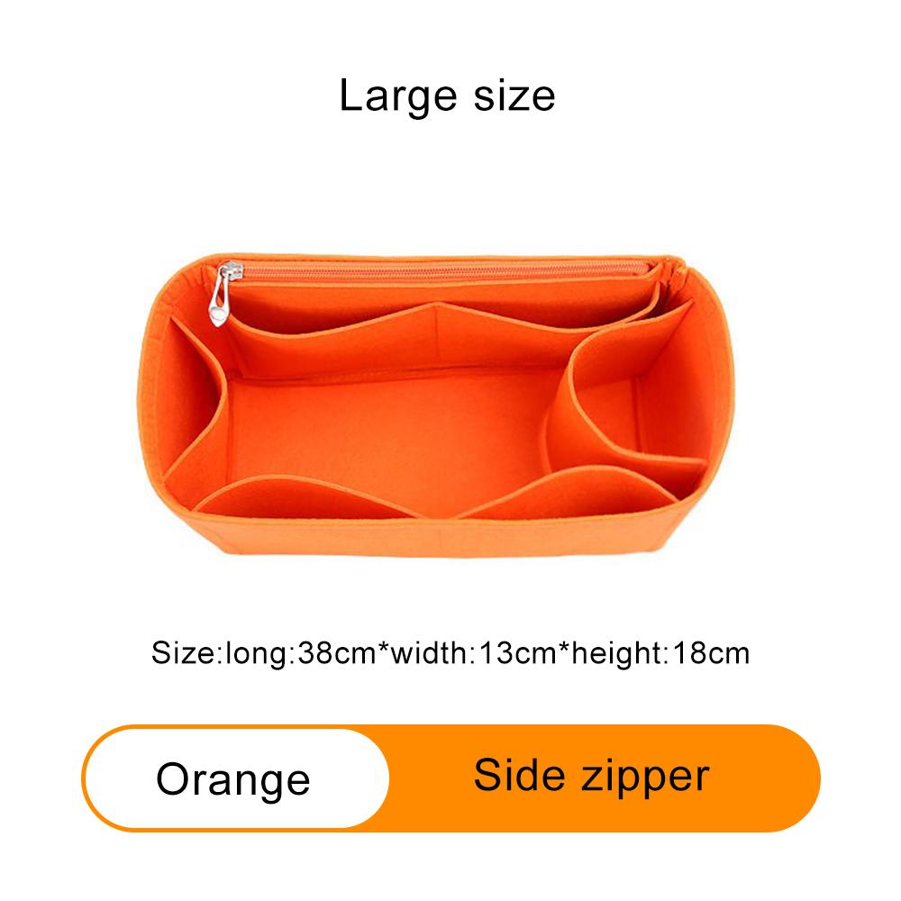 Felt Insert Bag Cosmetic Organizer Insert For Goyard Tote,Makeup Bags With Zipper, Inner Pouch Fit Luxury Handbags for Women