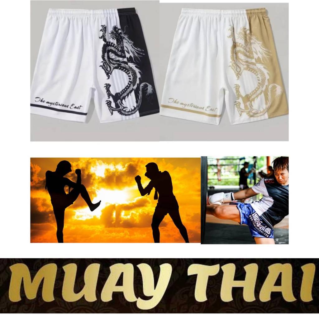Luxury Dragon Muay Thai Boxing Kickboxing Shorts 3D Print Fighting Training Unisex Men Women Quick Dry Fitness Gym Sport Workout Casual Streetwear