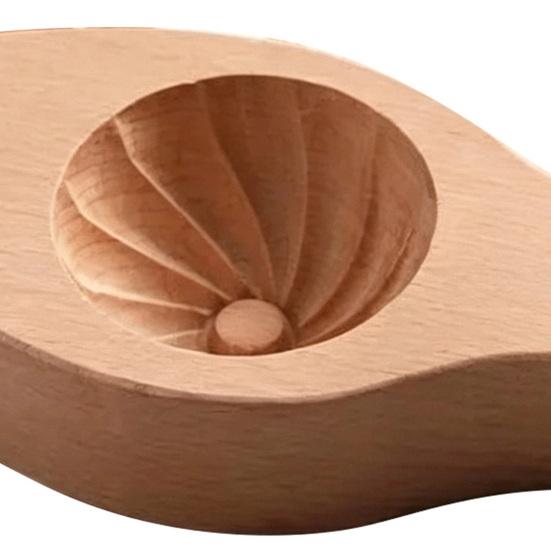 Küchenhelfer für Teigtaschen Holzbrötchenform mit Griff, Manuelles Baozi-Pressform, Backzubehör Einfache DIY Ravioli Teigpresse