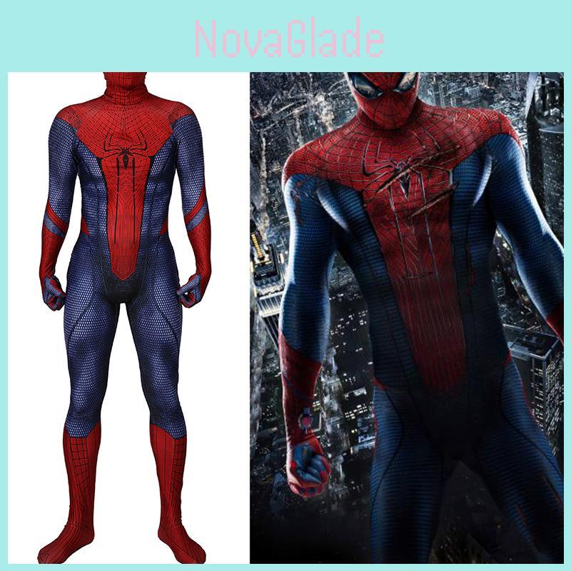 Úžasné úžasné punčocháče Spidermana Halloweenské Cosplay Kostýmy Zentai Oblek s vynikajícím zpracováním a prodyšnou látkou