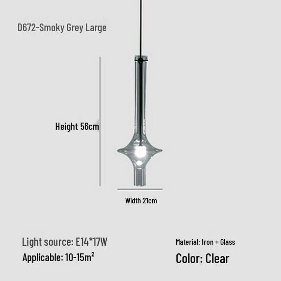 Italian PENTA Designer Pendant Light for Dining and Bars - Art Glass and Bamboo