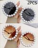 Pearl Round Framed Sunglasses Ins Stylish Wavy Leg Gradient Sunglasses UV400