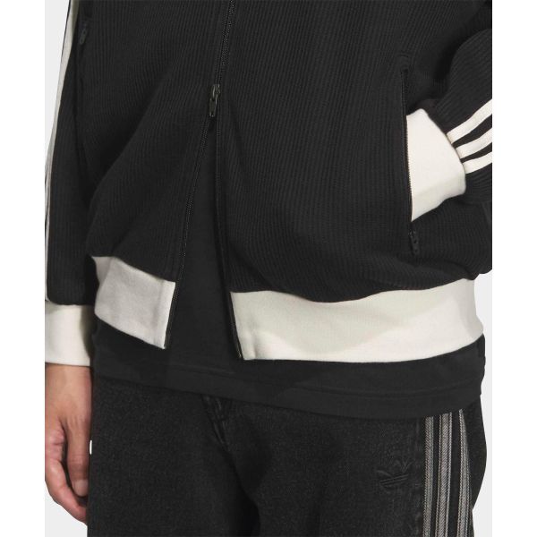 adidas Originals Waffle Series Classic Sport Stripe Casual Comfortable Daily Long Sleeve Jacket Unisex Jackets KQ6863