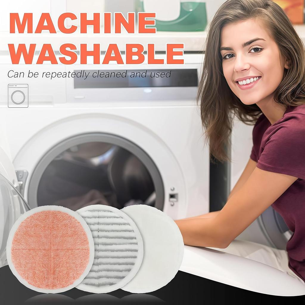 Mop Pads Replacement for Bissell Spinwave/Spin Wave/Crosswave,Expert/Pet/Cordless Hard Floor 20399 23157 2039A 2124A 20393 2039T 2039W 20391 2307