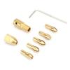 7 Pcs 0.5 3mm Electric Drill Bit Collet Micro Twist Drill Chuck Tool Adapter (3.17mm )