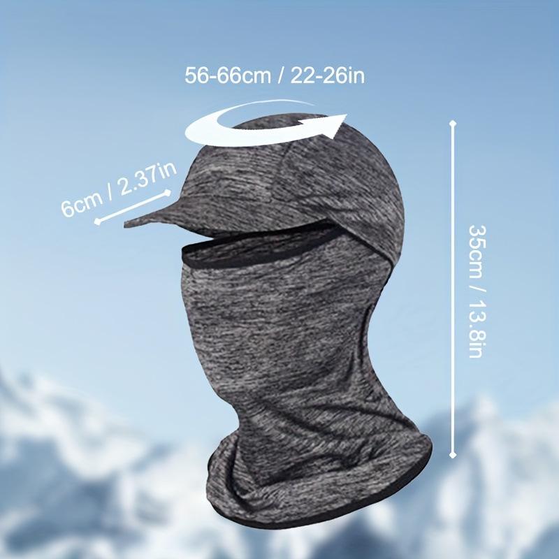 Ice Silk Cooling Visor: Sun Protection and Breathable Face Mask for Outdoor Cycling and Running