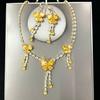 Jewelry Bridal Necklace Earrings Set Wedding Dress Banquet Dress Jewelry