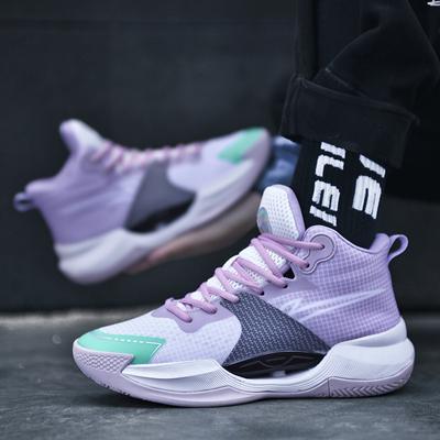 Foreign Trade New Ultra-light Actual Basketball Shoes Breathable High-top Wear-resistant Men's Sports Shoes Basketball Shoes for Men and Women