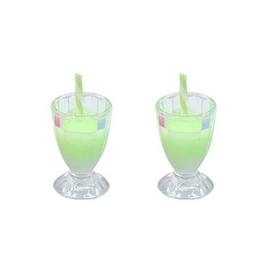 2Pcs Funny Miniature Fashion Jewelry DIY Mini Simulation Drink Cup Toys for Mobile Phone Case