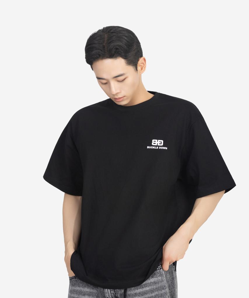 Beokeuldaun [2 Pack] Simple Oversized Bd - Logo Printed Standard T-Shirt