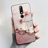 Silicone Case For Nokia X5 X6 5.1 Plus 6.1 Plus Phone Case Luxury Fashion Butterfly Flowers Soft Slim Black Jelly Cover Casing