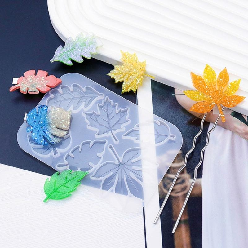 Butterfly Leaves Bow Silicone Mold Decorative Pendant Mold Handmade Epoxy Silicone Mold Epoxy Resin Molds Making Crafts