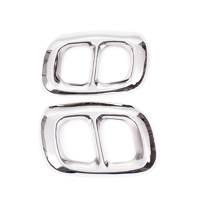 For Mercedes Benz GLA 200/220/260 X156 2013 2014 2015 2016 2017 Car Exterior Tail Throat Liner Pipe Exhaust System Cover Trim