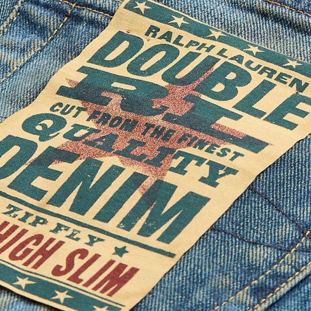Rrl Jeansy Brannon High Slim Naprawiane Mnrrdnm10920118400