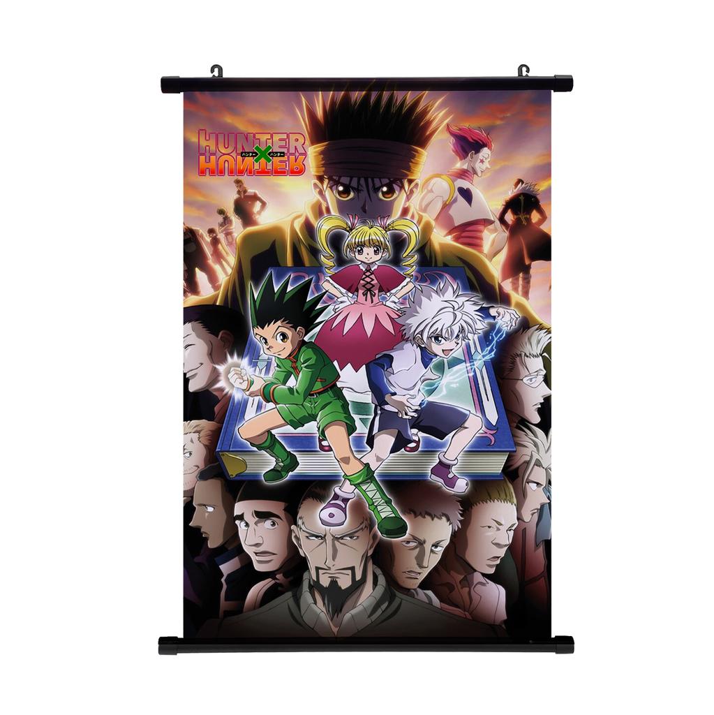HUNTER X HUNTER Painting Scroll Poster Gon Freecss Killua Hisoka Home Decor Hanging Painting Boys Girls Scroll Poster