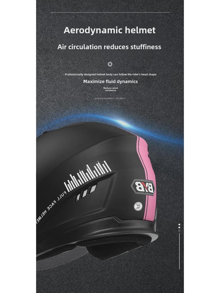 3C Certified All-Season Motorcycle Helmet with Dual Anti-Fog Lenses