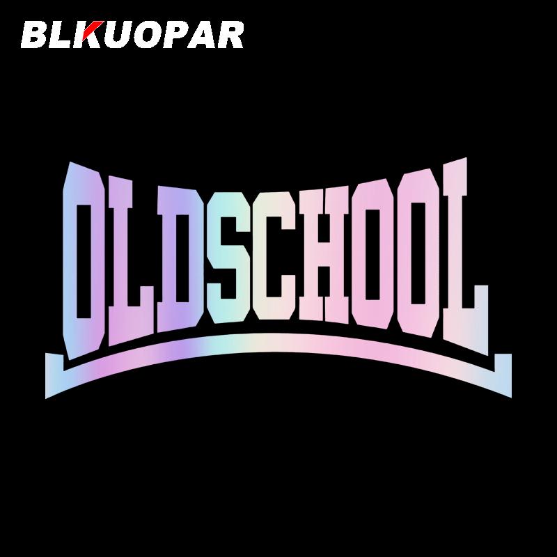BLKUOPAR for Old School Car Stickers Fashionable Simple Decals Waterproof Sunscreen Windows RV Motorcycle Decor Car Styling