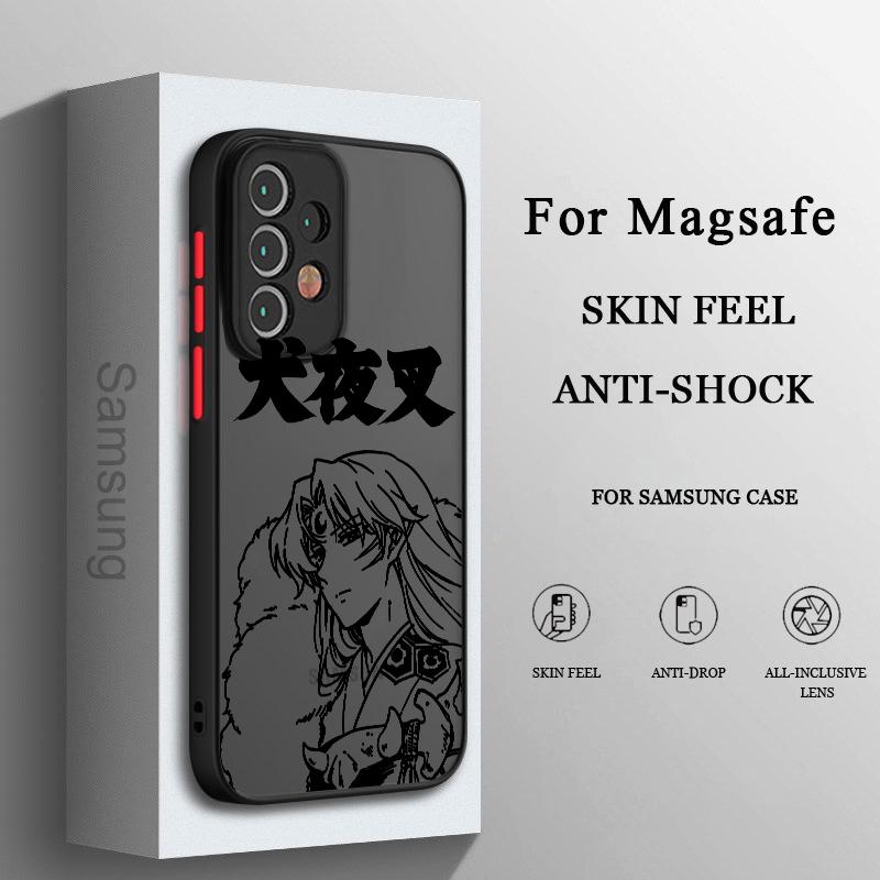 

Inuyasha аниме милый для Samsung A73 A72 A54 A53 A52S A34 A32 A33 A24 A23 A22S A02 Lite матовый полупрозрачный чехол для телефона Samsung A24 4G