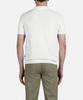 PANICALE Ivory Herringbone Cotton Short Sleeve Polo Knit