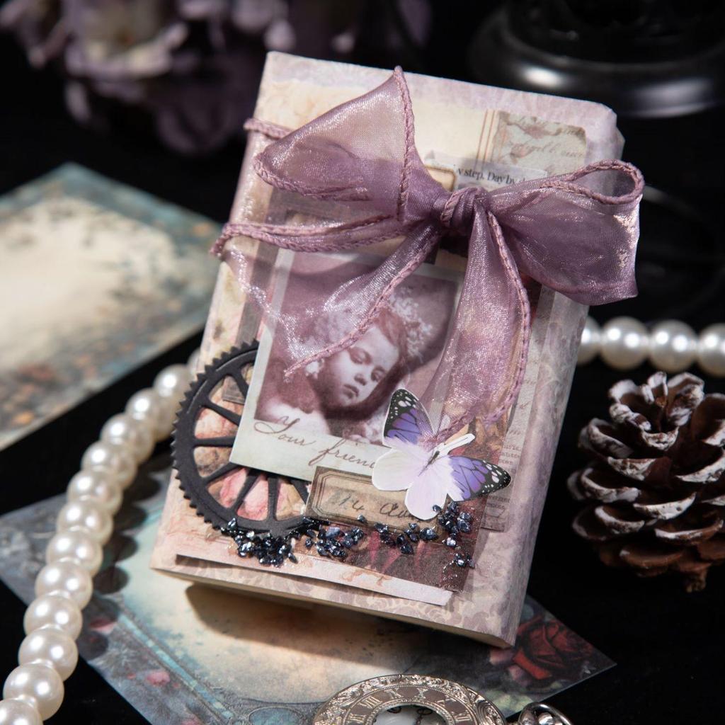 30Pcs/set Vintage Garden Flower Border Landscaping Journal Material Paper, Journal Scrapbooking DIY Supplies