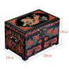 Elegant Large Capacity Jewelry Box Vintage Makeup Case Chinese Wedding Gift Hand Painted Lacquer