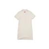 New MLB Short Sleeved Dress Women's Cream White 3FOP00723-50CRS