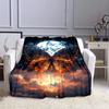 1pc Butterfly Print Blanket, Flannel Blanket, Soft Warm Throw Blanket Nap Blanket For Couch Sofa Office Bed Camping Travel