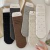 Women's Autumn and Winter Mid-calf Socks Polka Dot Women's Socks Boneless Pile Socks Cotton Socks