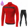 Thermal Fleece Cycling Jersey Set, Racing Bike Suit, Mountain Bicycle Clothing, New Team,  Winter Velvet Warm Cycling Clothing Suit Set